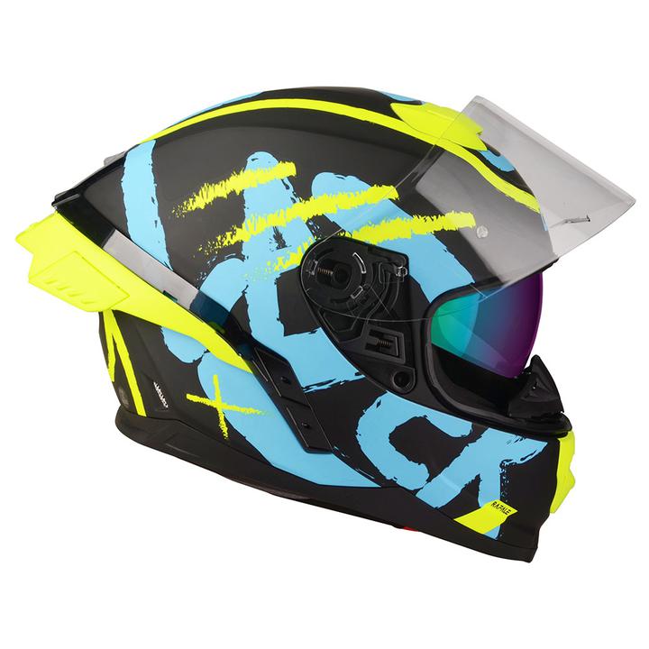 Lazer Rafale Sr Helmet - Street Black Blue Yellow Matt