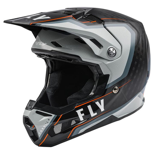 Fly Formula Carbon Helmet - Axon Black / Grey / Orange