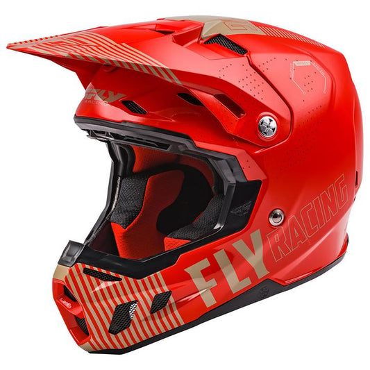 Fly Formula CC Helmet - Red / Khaki