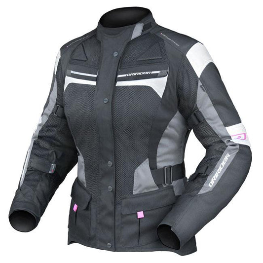 Dririder Apex 4 Airflow Women's Jacket - Black / White / Grey