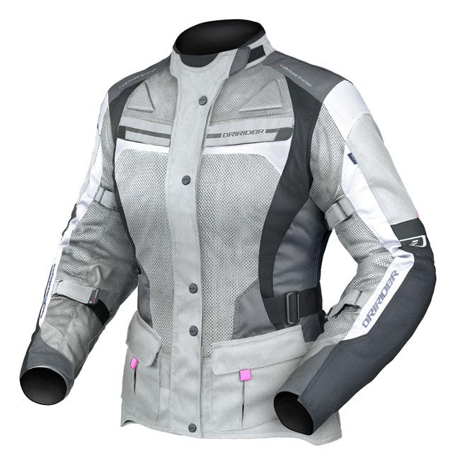 Dririder Apex 4 Airflow Women's Jacket - Black / White / Grey