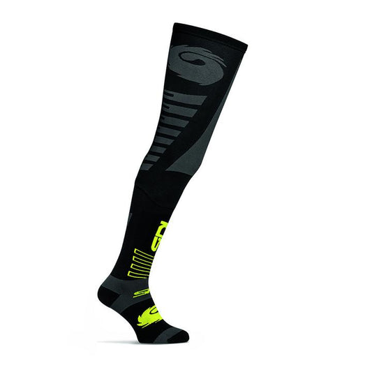 Sidi Extra Long Offroad Socks - Black/Yellow Fluro