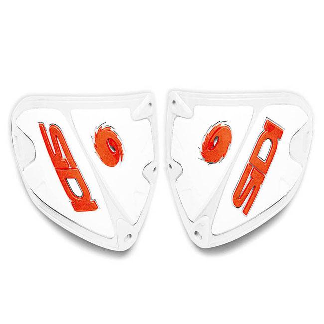 Sidi Crossfire 1 Shin Plate - White / Orange - Pair