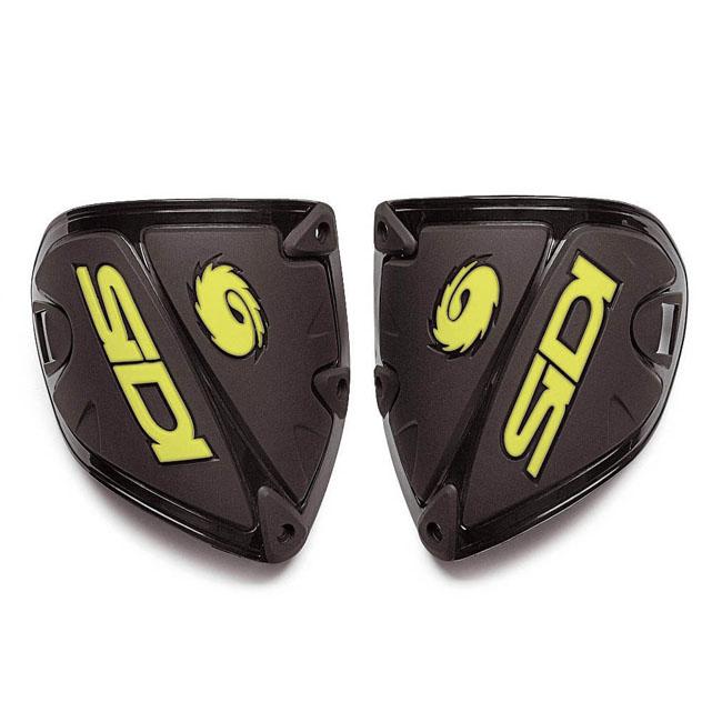 Sidi Crossfire 1 Shin Plate - Black / Yellow - Pair