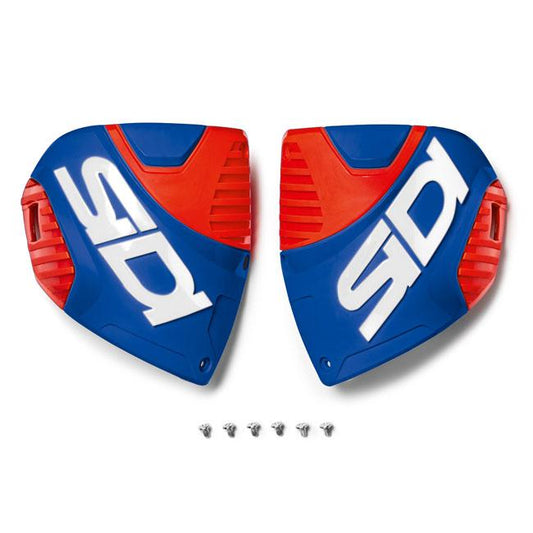 Sidi Crossfire 3 Shin Plate - Blue/Red/White - Pair