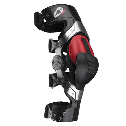 EVS Axis Pro Knee Braces (Pair) - Black/Red