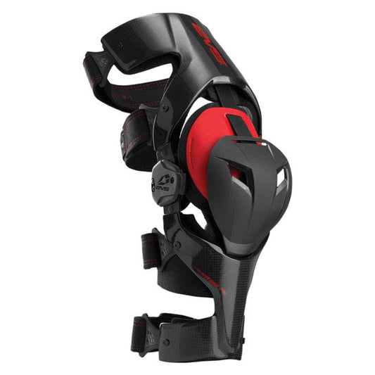 EVS Web Pro Knee Braces (Pair) - Black / Red