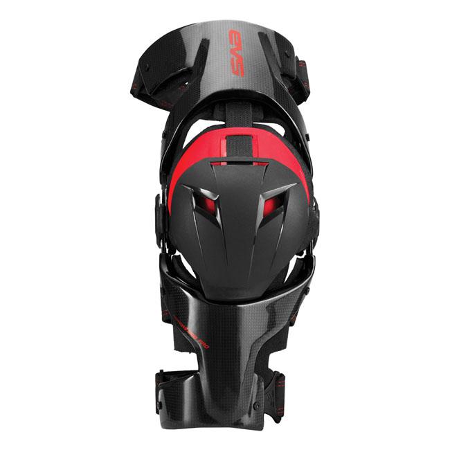 EVS Web Pro Knee Braces (Pair) - Black / Red