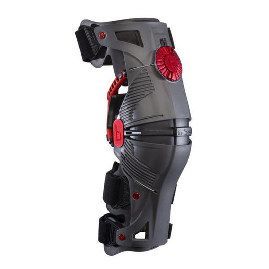 Mobius X8 Knee Braces (Pair) - Grey / Red