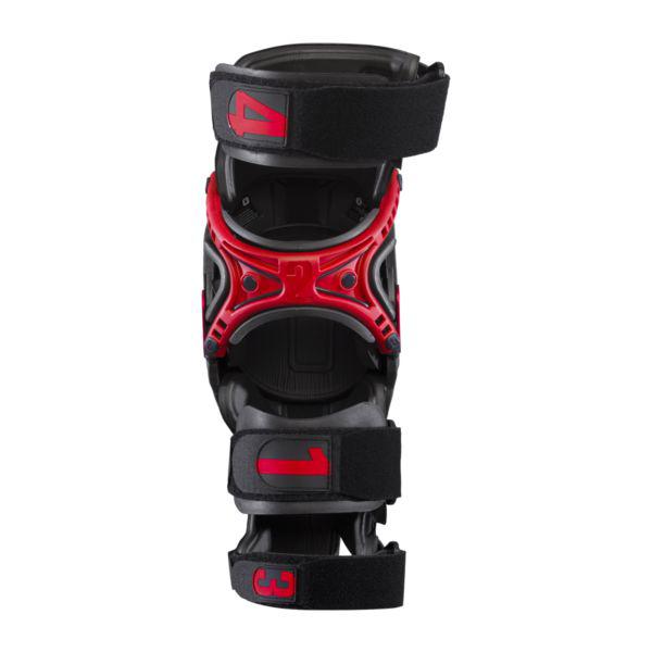Mobius X8 Knee Braces (Pair) - Grey / Red