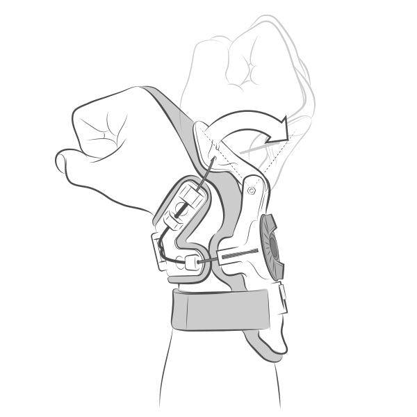 Mobius X8 Wrist Brace (Single) - White/Yellow