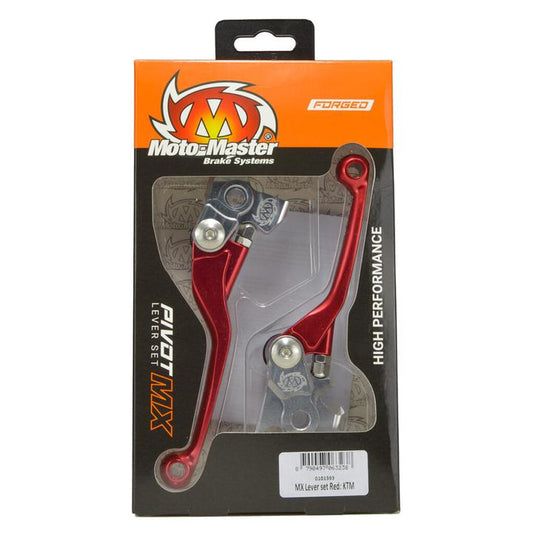 Moto-Master Pivot Lever Set - Red