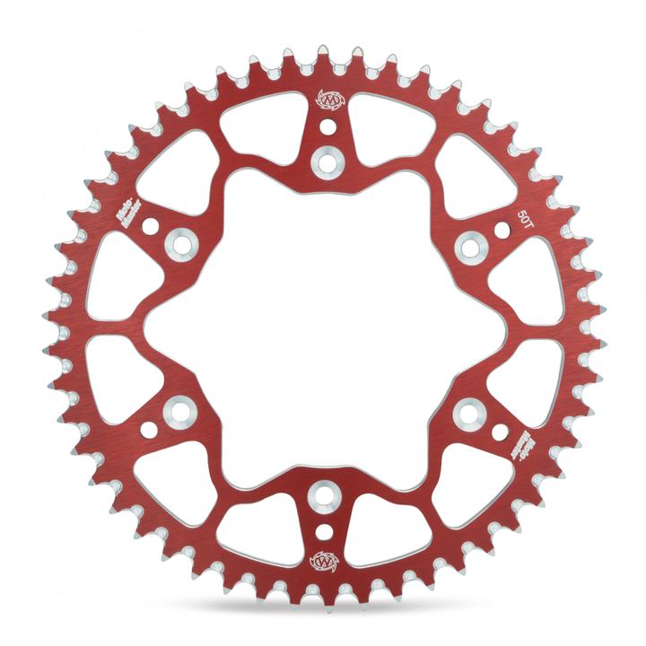 Moto-Master 7075 Series Aluminium Rear Sprocket - Red