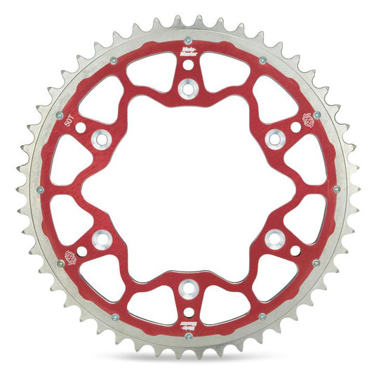 Moto-Master Fusion Dual-Ring Rear Sprocket - Red