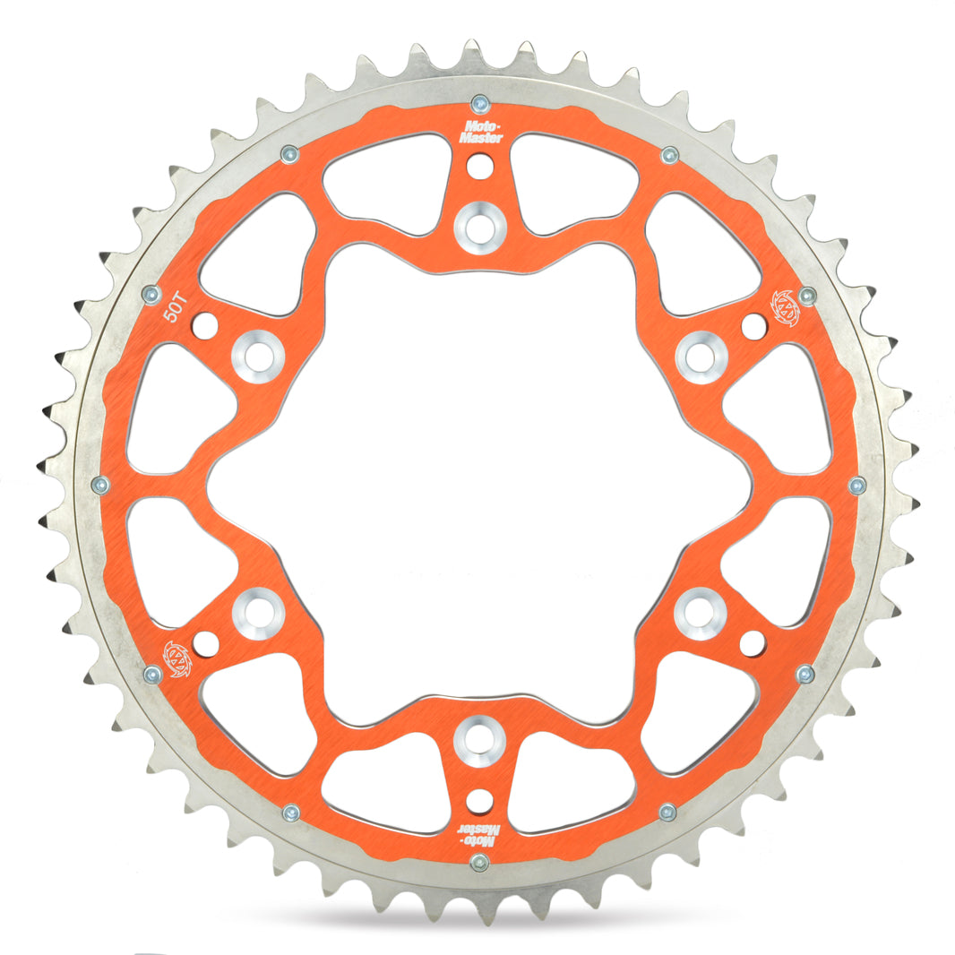 Moto-Master Fusion Dual-Ring Rear Sprocket - Orange