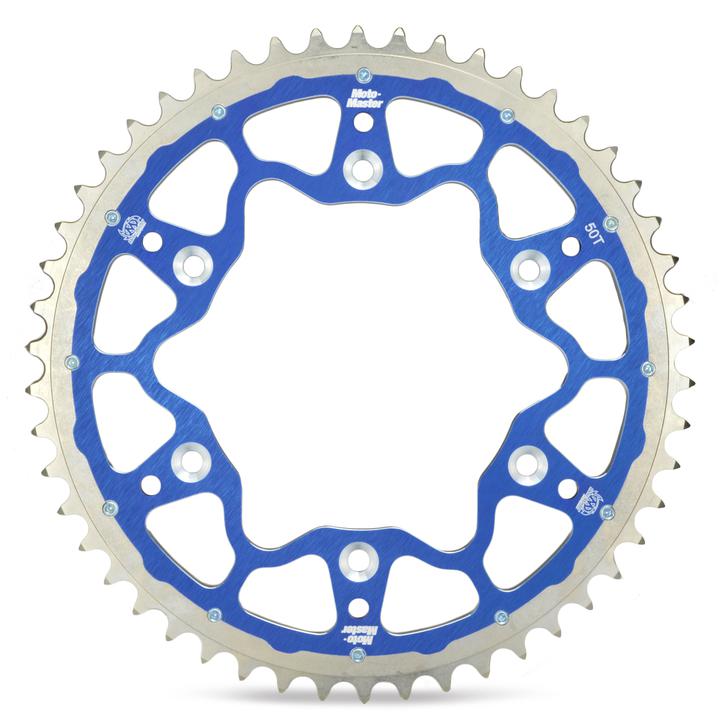 Moto-Master Fusion Dual-Ring Rear Sprocket  - Blue