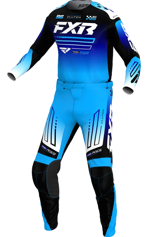 FXR MX26 Clutch Jersey & Pants - Blue / Black / White