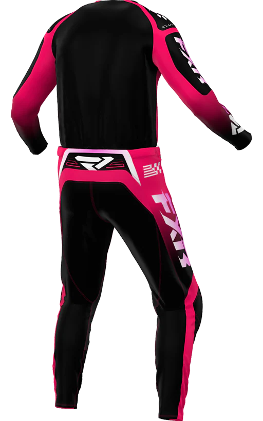 FXR MX26 Kids Clutch Jersey & Pants - Pink / Black