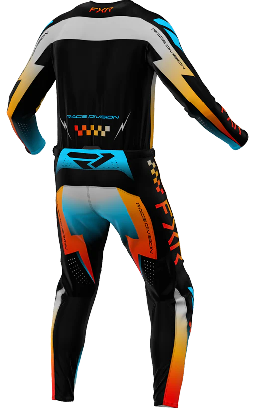 FXR MX26 Clutch Pro Jersey & Pants - Grey / Blue / Orange