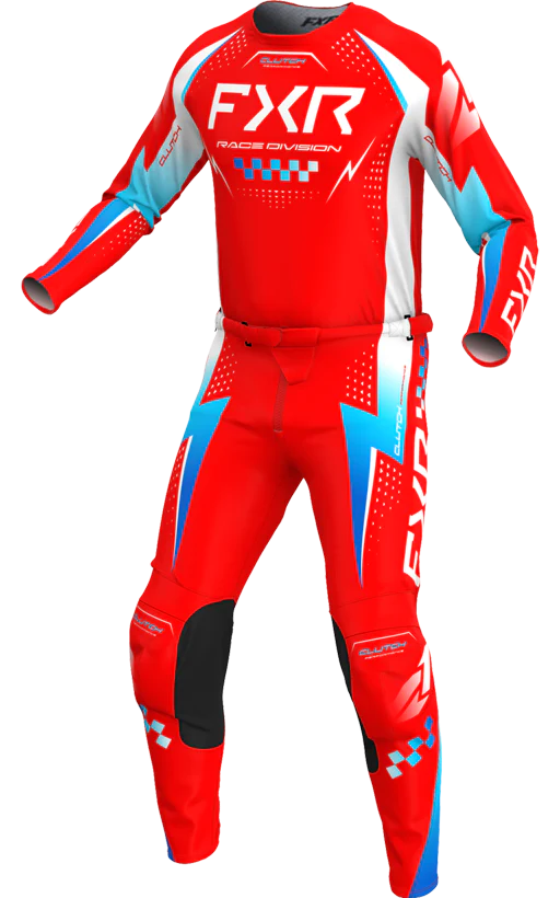 FXR MX26 Clutch Pro Jersey & Pants - Red / Blue / White