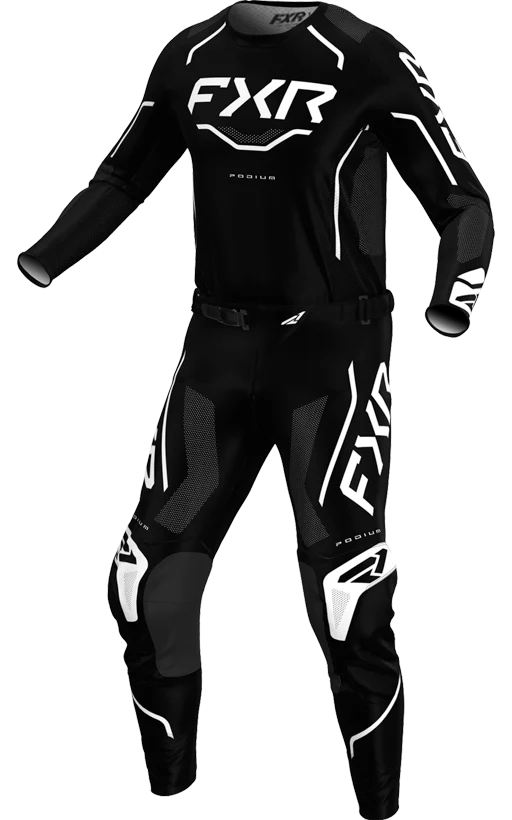 FXR MX26 Podium Relay Jersey & Pants - Black / White