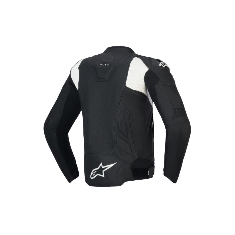 Alpinestars Dusk Airflow Leather Jacket - Black / White