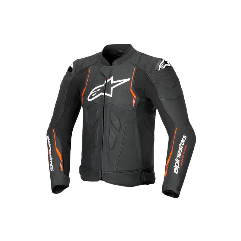 Alpinestars Dusk Airflow Leather Jacket - Black / Red