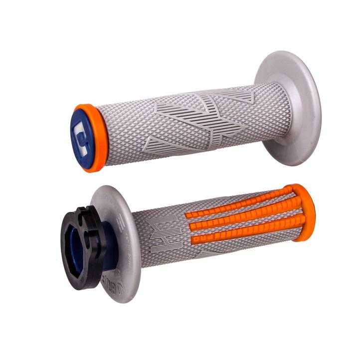 ODI MX V2 Emig Pro Lockon Grip Orange Grey