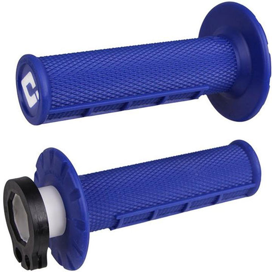 ODI MX Half Waffle 2T/4T Lock On Grip Blue