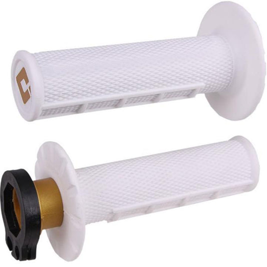 ODI MX Half Waffle 2T/4T Lock On Grip White