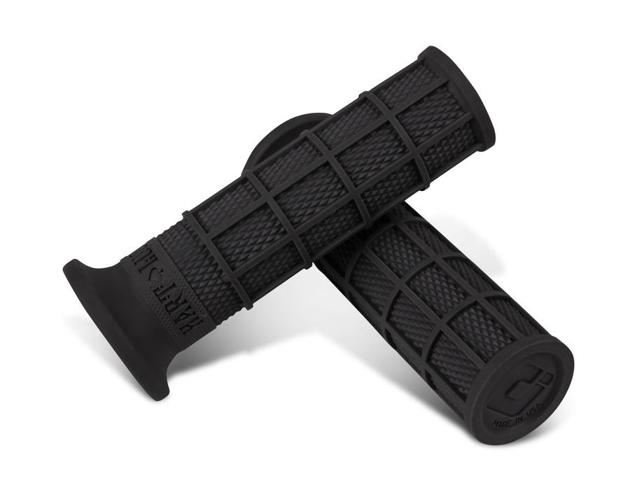 ODI V-Twin Full Waffle Single Ply Grip Hart Luck Black 1-1/8"