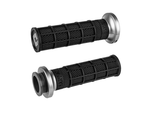 ODI V-Twin Full Waffle Lock On Grip Hart Luck - Black/Graph 84+ Cable