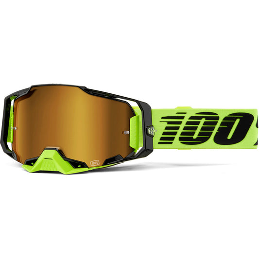 100% Armega Goggles - Yellow Mirror