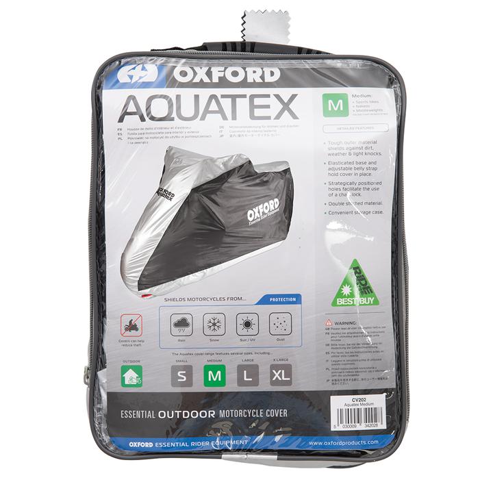 Oxford Aquatex Waterproof Bike Cover - Black / Grey