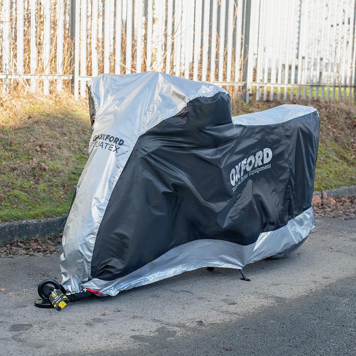 Oxford Aquatex Waterproof Bike Cover - Black / Grey