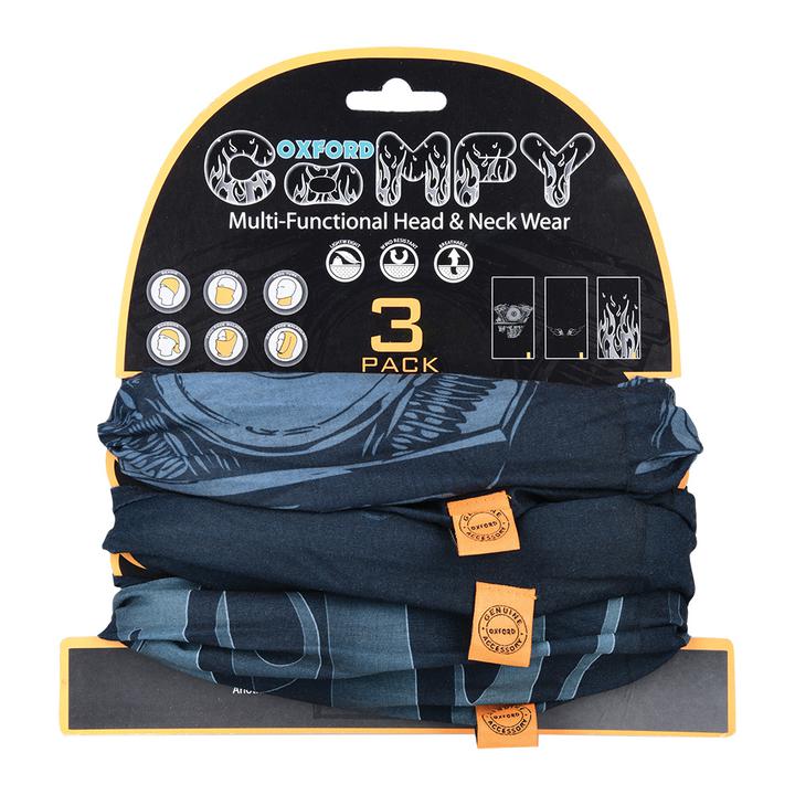 Oxford Comfy 3Pk Neck Warmer - Hd Graphic