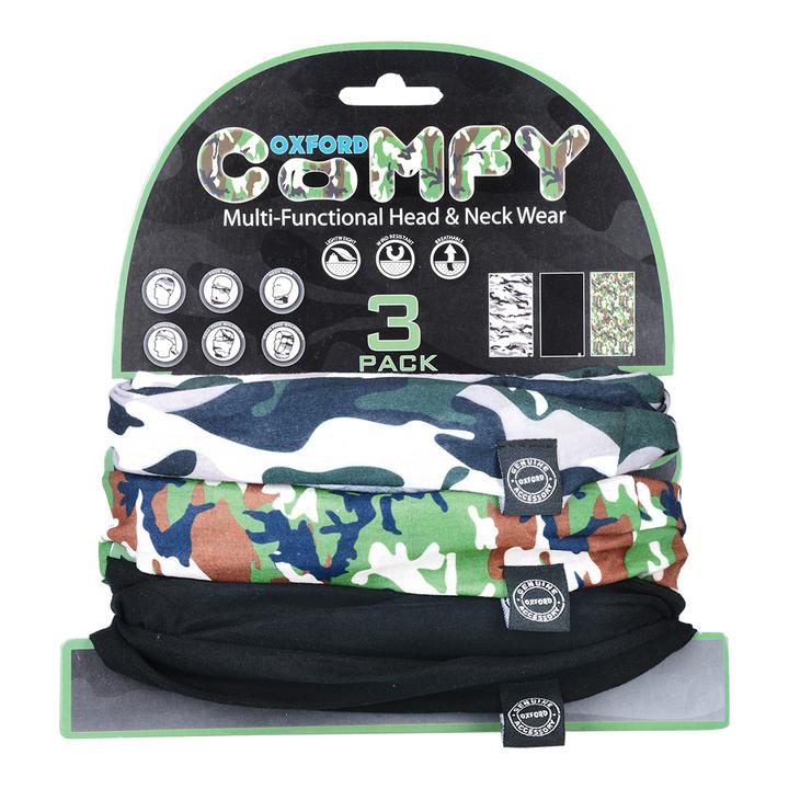 Oxford Comfy 3Pk Neck Warmer - Camo