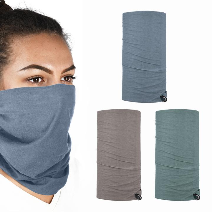 Oxford Comfy 3Pk Neck Warmer - Grey/Taupe/Kh