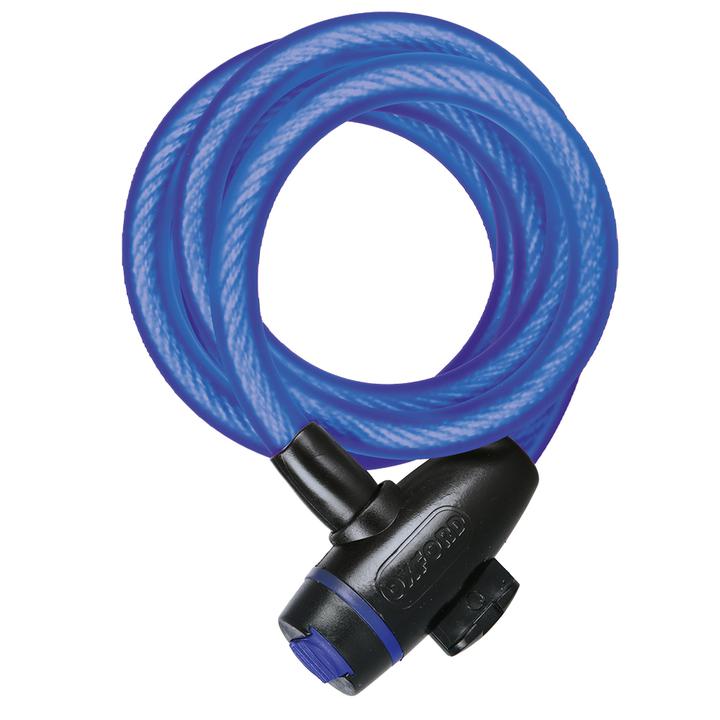 Oxford Cable Lock 1.8m X 12mm Blue