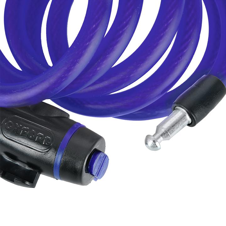 Oxford Cable Lock 1.8m X 12mm Blue