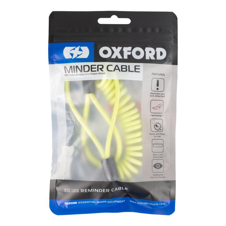 Oxford Disc Lock Reminder Cable Single - Yellow