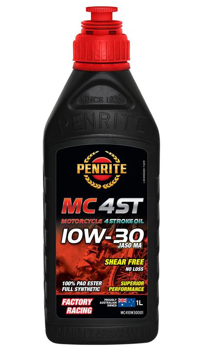 Penrite MC-4ST 10W-30 100% PAO Ester Full Synthetic Motorcycle Engine Oil - 1L