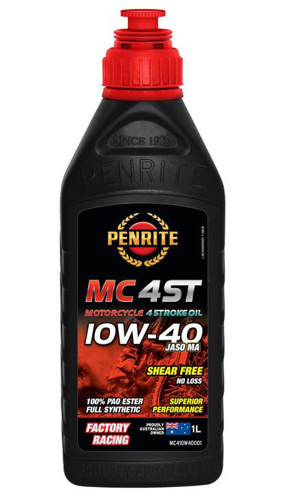 Penrite MC-4ST 10W-40 100% PAO Ester Full Synthetic Motorcycle Engine Oil - 1L