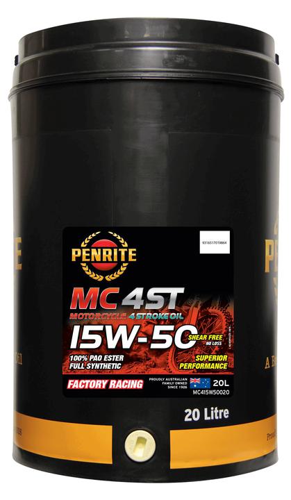 Penrite MC-4ST 15W-50 100% Pao Ester Full Synthetic Engine Oil - 20L