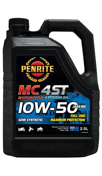 Penrite MC-4ST 10W-50 Semi Synthetic Motorcycle Engine Oil - 2.5L