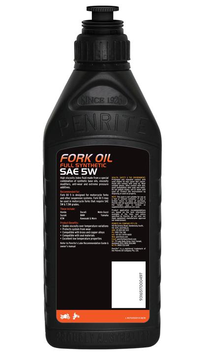 Penrite Motorcycle Fork Oil 5W - 1L