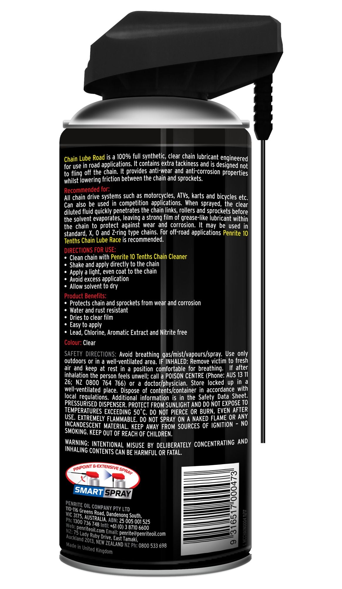 Penrite Chain Lube Road - 400ml