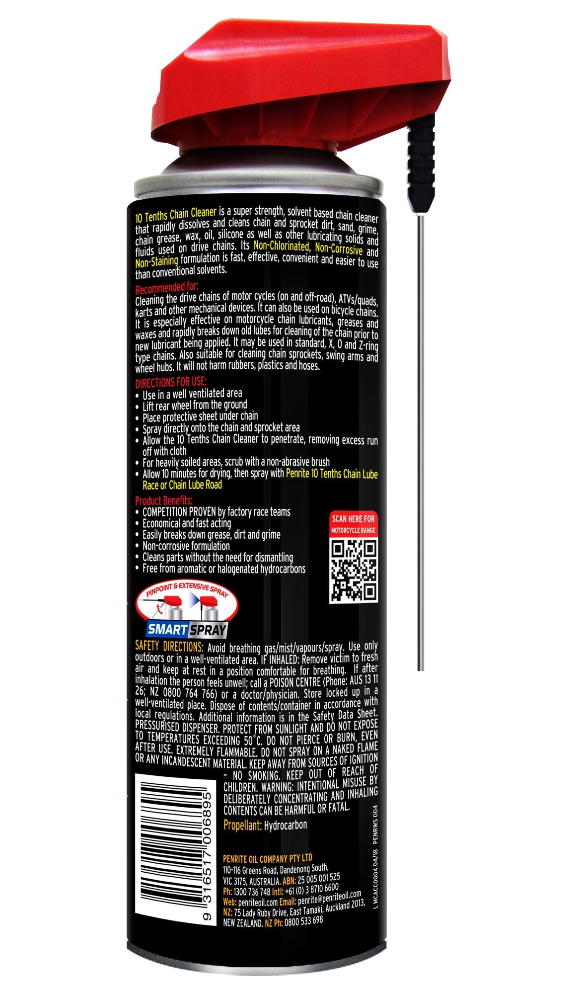 Penrite 10 Tenths Chain Cleaner - 400ml