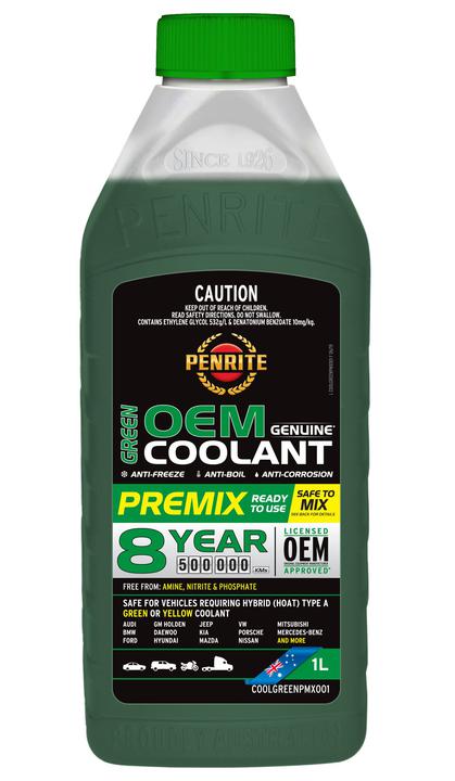 Penrite Green Coolant Premix - 1L