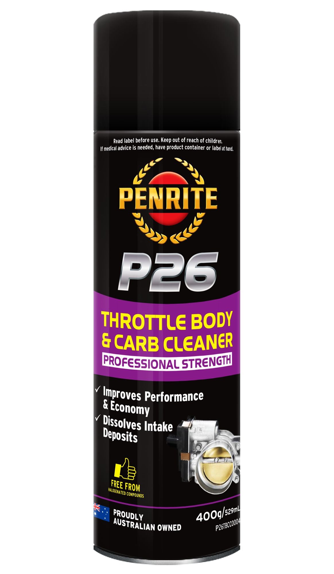 Penrite P26 Throttle Body & Carb Cleaner - 400ml